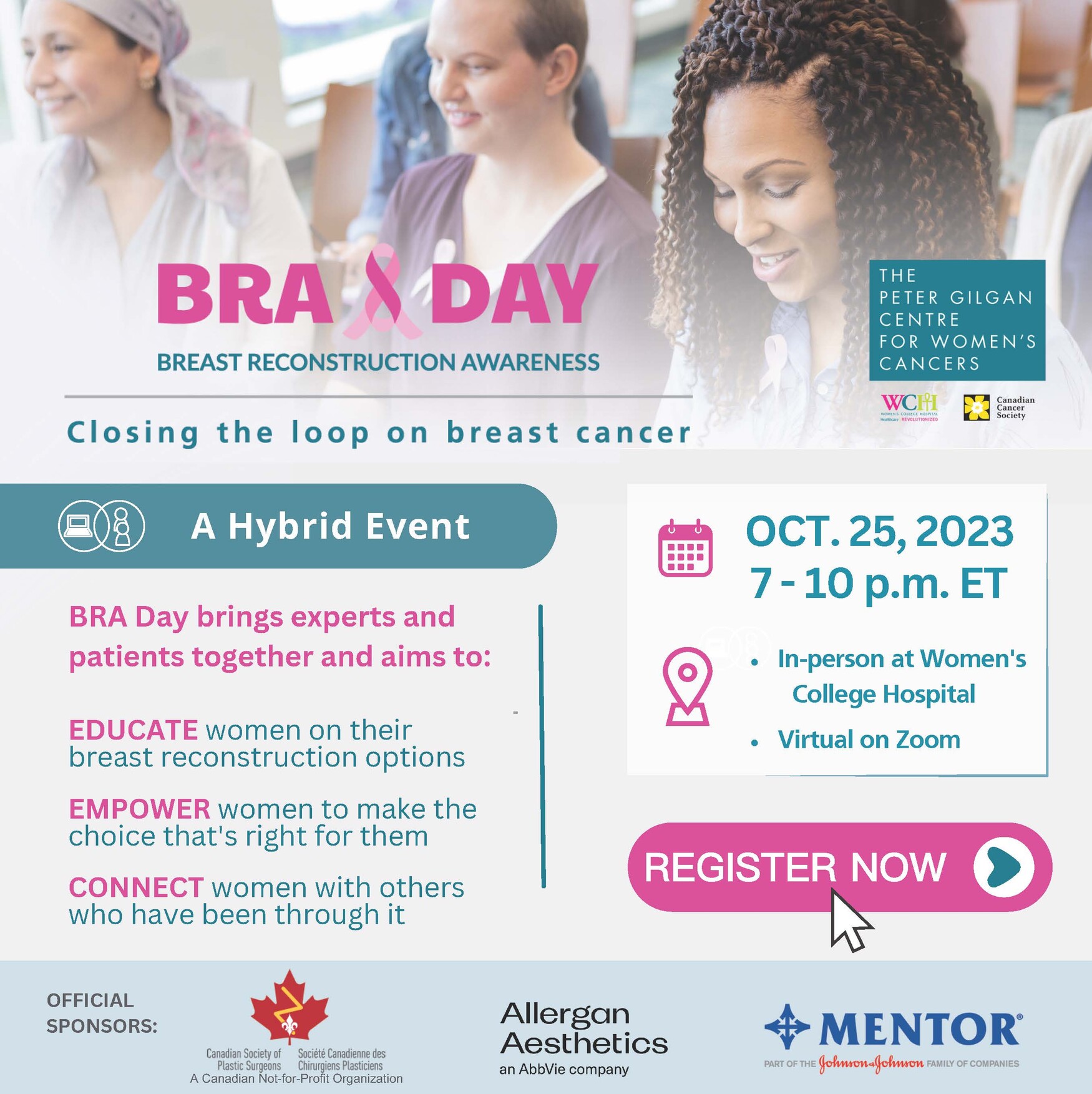 Breast Reconstruction Awareness (BRA) Day - Women's College