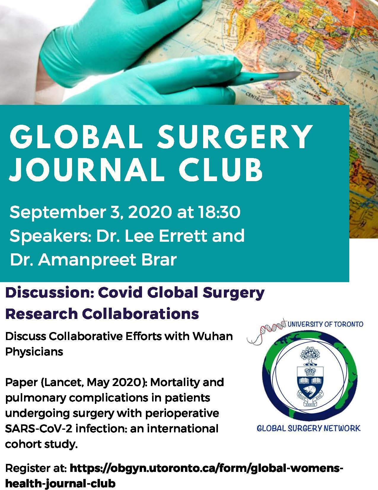 Virtual Global Surgery Journal Club | Department Of Surgery